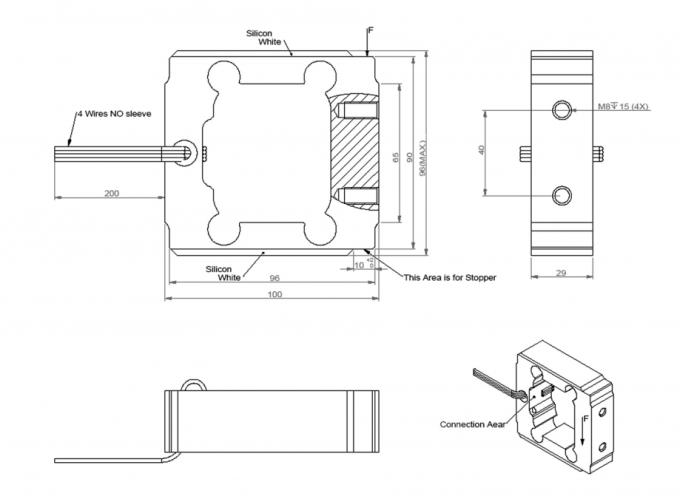 Space-Saving Single Point Load Cell for Light Industrial Use – WL-119 3